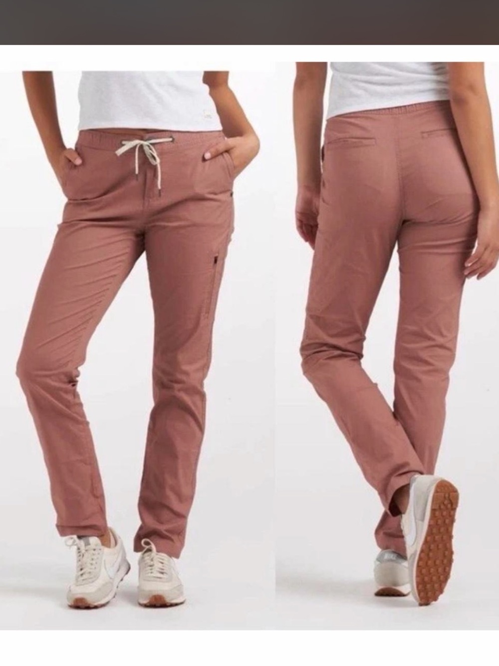 Vuori Ripstop Terracotta Rose Drawstring Pants for Women
